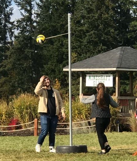 Guests Play Tetherball