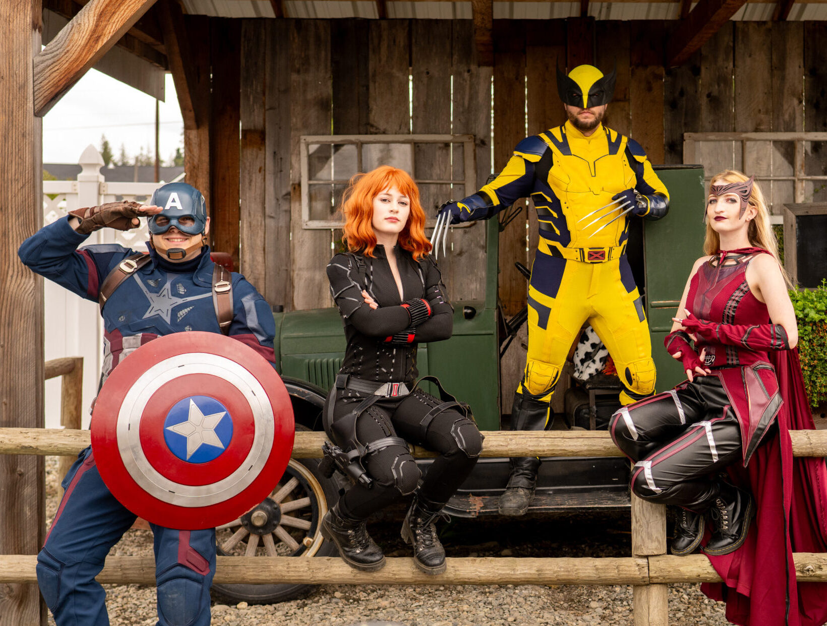 Superheroes themed weekend in tulip fields at Maris Farms Baby Animals and Blooms Days